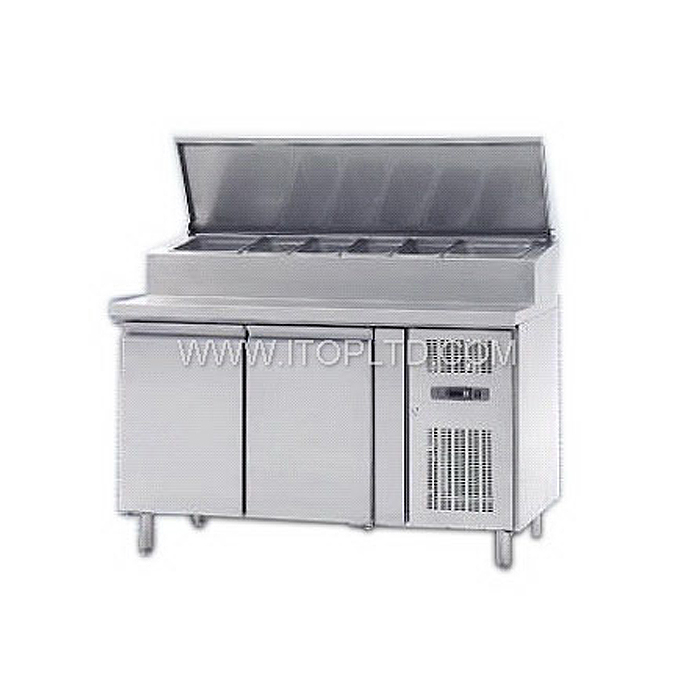 with LED  refrigerated counter for sandwich