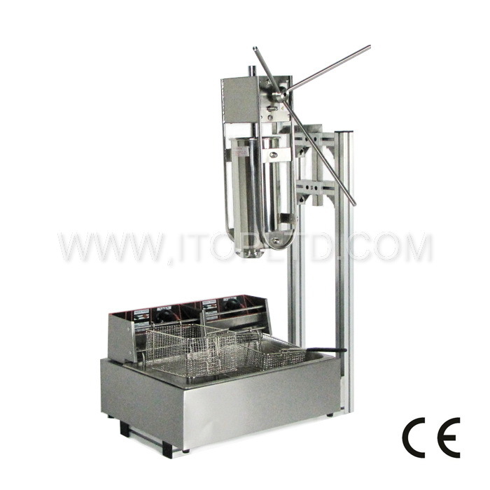 5L churros machine with a 12L electric fryer
