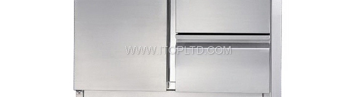drawer style industrial refrigerated counter for saladette