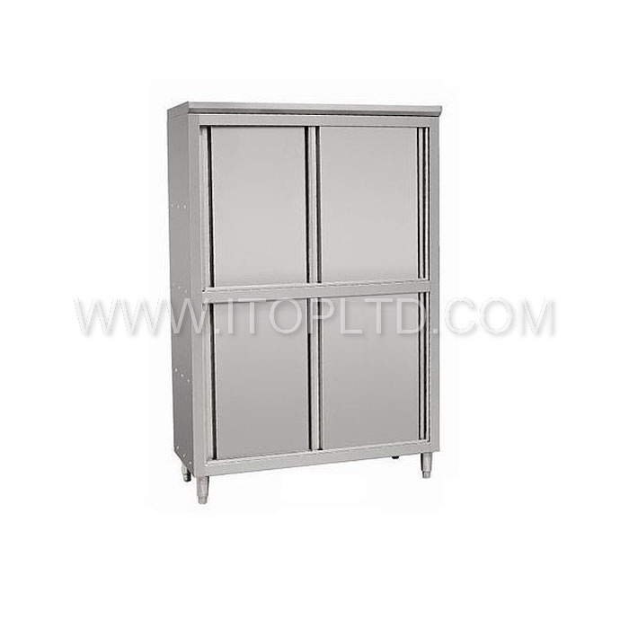 free standing with sliding door kitchen storage cabinet