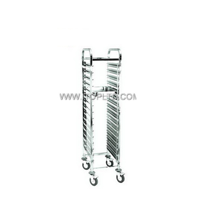 stainless steel 15 pans higher tray trolley