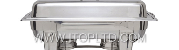 stainless steel 2 pans Chafing dish