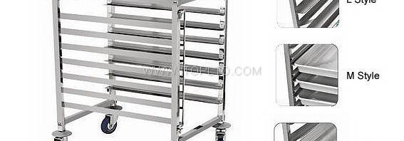 stainless steel 7 Layers Single Row  Tray Trolley