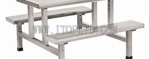 stainless steel Modern fast food table and chairs