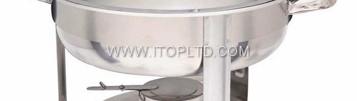 stainless steel with round top lid chafing dish